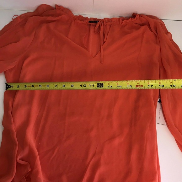 NWT 1. State Orange Slit Shoulder Top - Picture 10 of 10